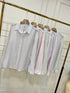 Women Stripes Summer See Through Shirts